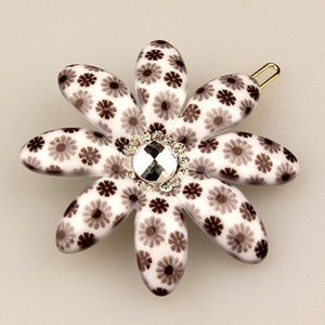 2x Vignette Brown Daisy Cubitas Picabia Barette